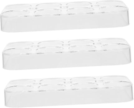Holibanna 4 Pièces Boîte à Œufs Transparente pour Réfrigérateur Rangement Plastique Compartiments Empilable et Facile à Nettoyer Organise Œufs Sécurité pour Cuisine et Frigo