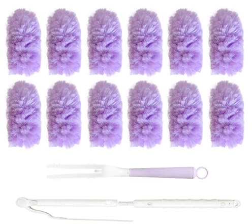 Fangxuee Plumero Electrostático con Aroma A Melocotón, Multifunción, de Adsorción Electrostática, para Limpieza del Hogar A