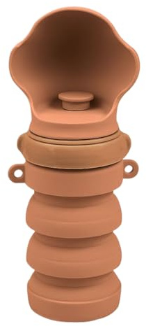 Botella de agua de viaje para perros - Vaso plegable a prueba de fugas para mascotas | Cuenco de agua de viaje para cachorros - Para camping, senderismo, actividades al aire libre, paseos, parque
