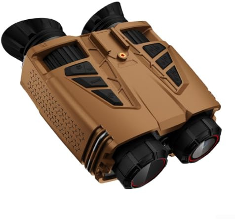 Binocolo digitale con visione notturna, fotocamera WiFi 4K, zoom ottico 16x e stabilizzazione elettronica dell'immagine per una visione chiara e lunga distanza e registrazione (nero)
