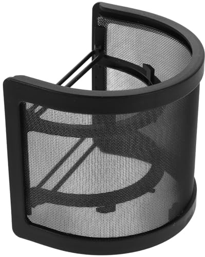 ERINGOGO Filtro Anti-pop Microfono in Metallo a Forma di U Grande Copertura Antivento per Microfono Vocale Schermo Antivento e Registrazione in Studio