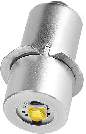 Dioche Bulb 2.4v 0.5a P13.5S 3W LED Replacement Bulb Torch Lamp - High Brightness LED Flashlight for Emergency Work Light – 160LM White 3V – Easy Installation & Long Lifespan (Warm White)