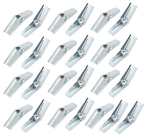 sourcing map M4 Dia filetage femelle ressort chargé creux mur Ancre bascule Écrou aile 25Pcs