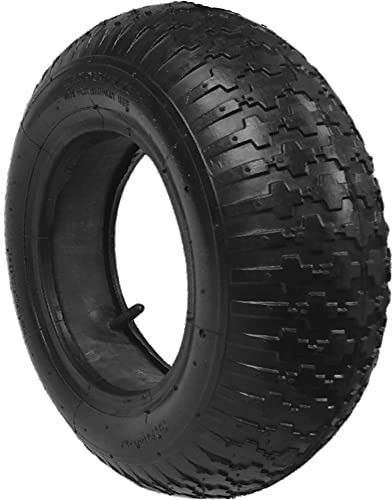 14 Wheelbarrow Wheel Tyre and Inner Tube (3.50-8, 35PSi) TR13 Straight Valve 14 inch Replacement Tyre & Innertube for Wheelbarrow, Sack Truck, Cart or Trolley Wheel 350x8 3.50x8 Tire and Innertube
