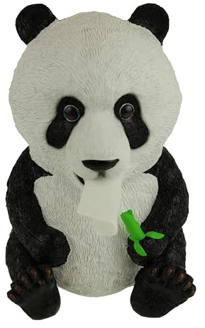 Rotary Hero Pandabär Taschentuchbox Taschentuchspender Kosmetiktücher box - Badezimmer Deko - 20x19.5x30.5 cm