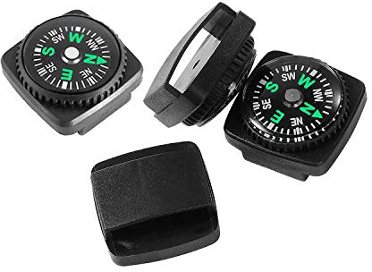 REKYO 15St Armband Kompass Mini-Kompass für Paracord Armband Flüssigkeit gefüllten Kompass für Notfallkoffer Survival Armband Paracord Armbänder und Schlüsselanhänger