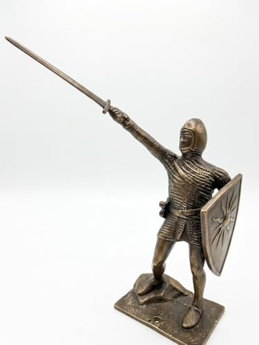 Statue Skulptur in Bronze Alberto-Giussano Figur Briefbeschwerer