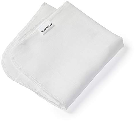 Manicare Musselin-Gesichtstücher, 2 Stück, entfernt Make-up | Wiederverwendbare Reinigungstücher, sanftes Flanell, Peeling, Beauty-Spa-Zubehör, Gesichtshandtuch, Gesichtswäsche