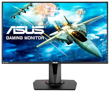 ASUS TUF Gaming VG278QR - 27 Zoll Full HD Monitor - 165 Hz, 0.5ms MPRT, FreeSync, AdaptiveSync, GameFast Input - TN Panel, 16:9, 1920x1080, DisplayPort, HDMI, DVI, ergonomisch, Speaker
