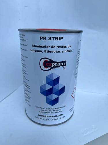 PK STRIP. - Decapante per vernice in metallo, professionale, efficace in cabine, pistole di vernice, pavimenti. Confezione da 1 litro., 1 litro