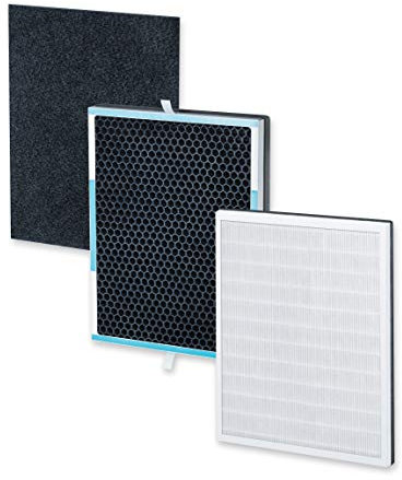 Beurer LR 500 Filter Nachkaufset, dreischichtiges Filtersystem, HEPA-Filter H13, Aktivkohlefilter, Vorfilter, für den Beurer Luftreiniger LR 500