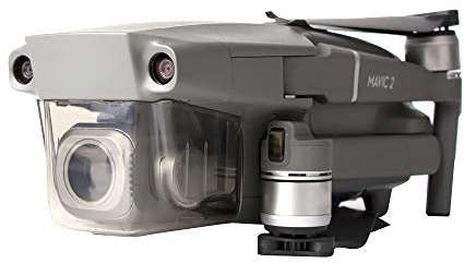 DJI DR1 – snabbyte drönare underredsförlängningar för DJI Mavic 2 Pro och Mavic 2 Zoom-drönare, tillbehör för ökad stabilitet och chockabsorption, fällbart benstöd – grå