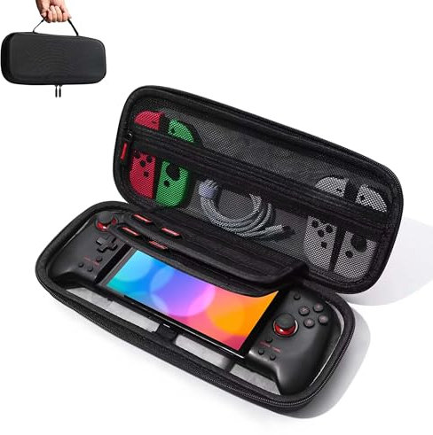 iofeiwak Custodia Hori Split Pad Pro e ROG ALLY - custodia rigida per Nintendo Switch Split Pad Pro controller/ROG ALLY - Supporto 20 slot di gioco/protezione dei pulsanti/grande capacità