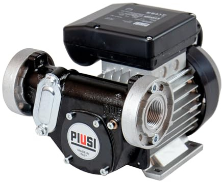 PIUSI Självsugande elektropump för diesel, flödeshastighet 72 l/min, strömförsörjning 230 V/50Hz, kontinuerlig drift, 1 tum BSP-anslutning + flänsar, integrerad bypassventil | Panther 72 000732000