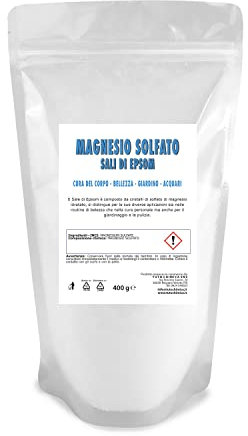 Magnesio Solfato o Sali di Epsom 400g busta