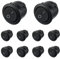 HUAREW Interrupteur à Bascule Rond, AC 6A/250V,10A /125V,SPST, Interrupteur à Bascule 2 Broches,Bouton De Verrouillage Interrupteur,pour Auto,Boat,Truck(10 pièces)
