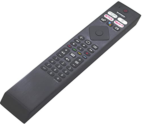 Universal Voice Remote Control Compatible for Philips YKF474-B003 YKF474-B012 398GM10BEPHNR041SY 398GM10BEPHN0041HT 2021/2022 Ambilight Smart 4K UHD LED OLED Android TVs