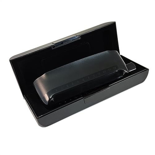 Harmonicas for Students Chromatic Harmonica 12 Holes Harp ABS Comb Cover Plate Brass Reeds Harmonica Instruments (Color : 01)