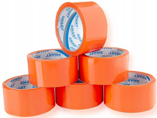 Cinta adhesiva de color para paquetes, multicolor (12, naranja)