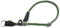 Aiminto Braided Rope Collar, Training Dog Collar, Round Martingale Collar, Slip Collar with Adjustable stopper and Slidable Stop Ring - Ideal for Medium Dogs (M(1/3) - 18 Long, Dark Green)