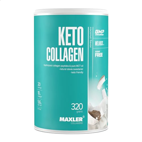 Malxer Keto Collagene poudre - Collagene MCT - Collagen MCT - 10 g collagene idrolizzato - 5,6 g MCT Ol - 320 g de collagène - Noix de Coco