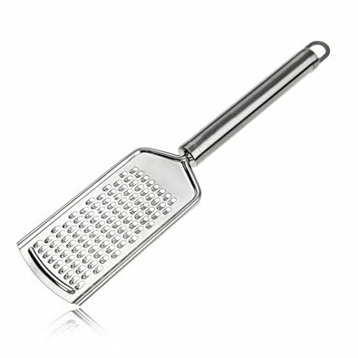 Generic Stainless Steel Fine Grater with Handle - Cheese, Garlic, Ginger Grater - Silver, 6cm x 6cm x 6cm, 55g