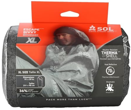 SOL Escape Bivvy XL mit Kapuze - Orange
