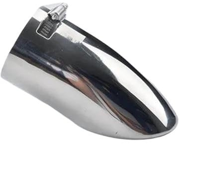 SICOTTON ANQIDI Für N&issan Für X-Trail Für XTrail T32/Für Rogue 2017 2018 2019 2020 Auto Schalldämpfer Außen End Rohr Edelstahl Auspuff Tip Tail. Autoteile (Color : Silver 2)
