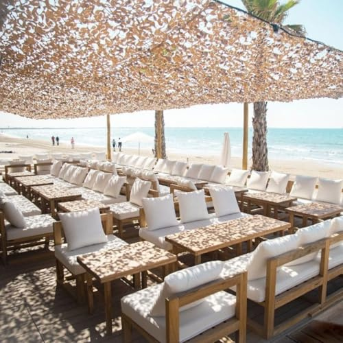 Sand-Tarnnetz – robustes Schattennetz für den Außenbereich – High-End – Sonnenschutz und UV-Schutzsegel – verschiedene Größen, Formen und Farben – Terrasse, Pergola, Garten