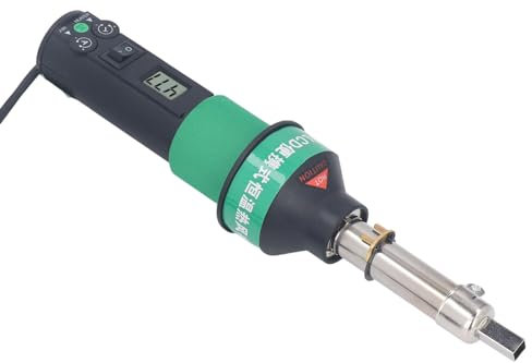 Löt-Heißluftpistolen-Set mit Einstellbarer Temperatur, 9 Düsen, Ergonomischem Griff und LCD-Display für SMD-Nacharbeit, Schnell Aufheizende Bürstenlose Heißluftpistole