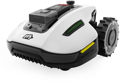 MAMMOTION YUKA mini 500 Robot Lawn Mowe Perimeter Wire Free, Recommended for 500 ㎡, Maximum 700 ㎡,3D Al Vision, 45% Slope Capability, Automatic Mapping, Equipped with 4G Module