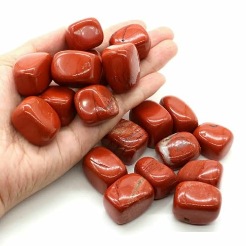 Pierres naturelles roulées en vrac, minerai, gravier, cristal de guérison, améthyste, quartz, gemme, spécimen minéral, pendentif, décoration d'aquarium, jaspe rouge, 500 g