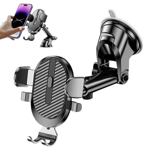 Soporte de Coche para teléfono móvil, Soporte de Tablero antivibración, Soporte para Smartphone Ajustable con Potente para salpicadero de automóviles