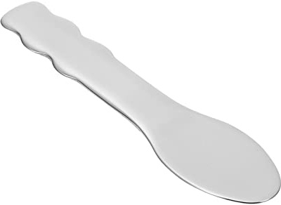 DECOMELODY Cuillère à Crème Visage En Acier Inoxydable 304, Spatule De Beauté Multifonction, Taille Petite, Extraction Précise De Crème, Usage Soins Du Visage Yeux, Design Intégré Ergonomique
