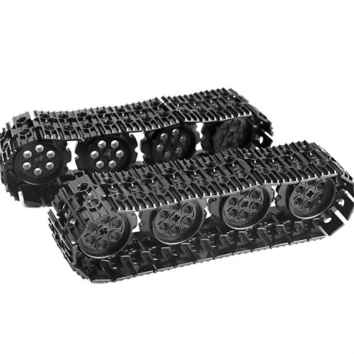 Siellmy Technik Verbindungen und Kettenrad Ersatzteile Set, 88 Stück Technik Kettenglieder und Räder Raupe Glied Lauffläche Raupenkette Klemmbausteine