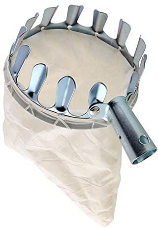 High-Altitude Fruit Collector with Bag Portable Fruit Picker Metal Fruit Picking Tool Gardening Farm Picking Basket Catch Basket Fruit Catcher Harvest Picking Tool for Picking Apples Citrus Pear