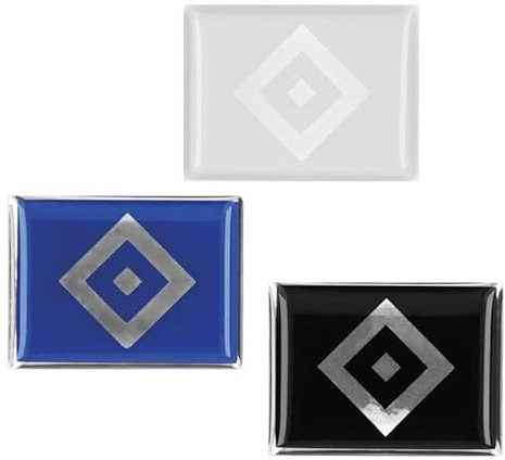 Hamburg SV HSV Aufkleber 3D-Sticker 3er-Set ** Raute **