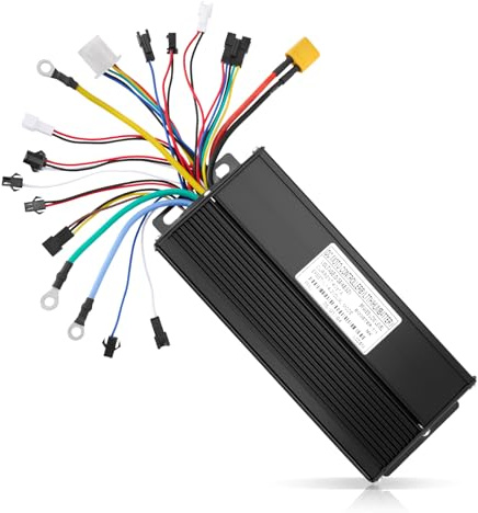 40A E-Bike Brushless Controller, 36V/48V/52V Sine Wave 1500W/2000W, Compatible with SW900 EBike Display, 3 Modes, IP54 Waterproof, Aluminum Alloy Shell for Electric Bicycle E-Scooter Motor Control