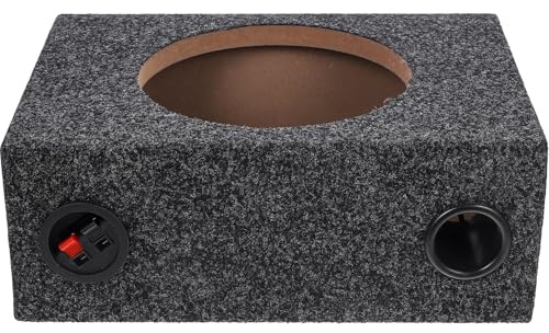 POPETPOP Boîtier Caisson Basse Voiture Bois Scellé Enceinte Subwoofer pour Amélioration Audio Auto Compatible Camion et Maison