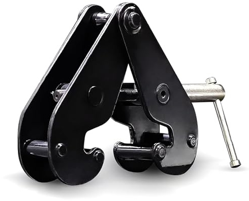 Genérico Abrazadera Vertical para Vigas, Capacidad de 4400 LB/2 toneladas, Rango de Apertura de 2,9 a 9 Pulgadas, Abrazadera para Vigas para Aparejos, Abrazadera para Vigas de riel de Alta resistenci