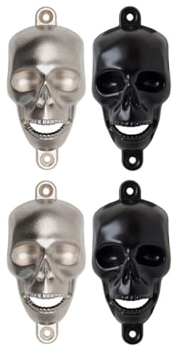 Décapsuleur de Bière D'halloween Crâne 4 Pcs Alliage de Zinc Couleur Aléatoire