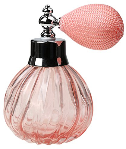 Vintage 100ml Leer Glas Parfüm Spray Flasche Zerstäuber Sprühflasche Nachfüllbar Machen Sie Elegant - Rosa