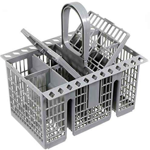 Spares2go Cestino per Posate con Manico e Coperchio compatibile con Indesit DFG2635 DIFP48 Lavastoviglie