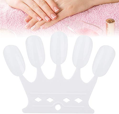 nuancier ongle 5 doigts 4 couleurs 50 cartes de couleur des ongles de PCs, bouts de pratique d'art d'ongle, outil montrant de vernis à ongles(01)
