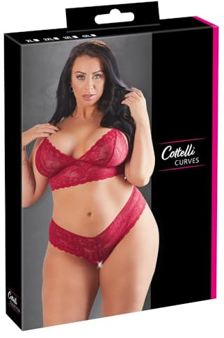 Cottelli CURVES BH Set-22124043071 BH Set Rot 3XL
