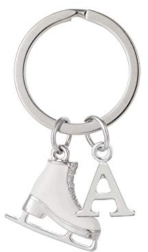 Amaxer cooltime Fashion Accessories Schlittschuh-Schlüsselanhänger für Damen und Mädchen (A)