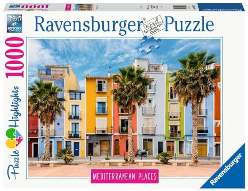 Ravensburger Pussel 14977 – Medelhavet Places Spain – 1000 bitar pussel för vuxna och barn från 14 år, pussel med motiv från Spanien