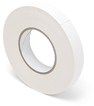Modulor Gewebeband Gaffa, 25 mm x 50 m, Weiß Matt | PE-beschichtetes Gewebe mit stark haftendem Kautschuk-Klebstoff; matte Farben für Markierung, Bühne und Werkstatt