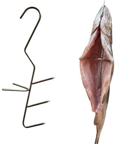 AlcoFermBrew Räucherhaken 10 Stk Räucherfischhaken | Fleischhaken | Raucherhaken | Metzgerhaken