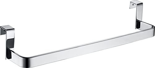 IMEX - Toallero de Barra para Mueble, Toallero de Acero Inoxidable, Sin taladros para Mueble - 36 cm (Cromo)